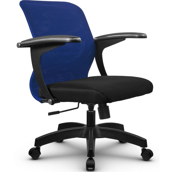 Компьютерное кресло Метта SU-M-4/подл.160/осн.001 синий, сетка/ткань