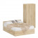 Кровать с ящиками 1600 + Шкаф 2-х створчатый Стандарт, цвет дуб сонома, ШхГхВ 163,5х203,5х70 + 90х52х200 см., сп.м. 1600х2000 мм., б/м, основание есть