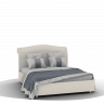 Кровать GLOE, КМ-05(1600) с ПМ (прямая спинка), бежевый