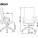 Кресло офисное / IQ / (white+grey) белый пластик / серая ткань