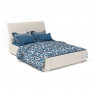 Кровать Мэри, с подъемным мех 1400х2000 Иск.Кожа жемчужная Perl (Hilton)