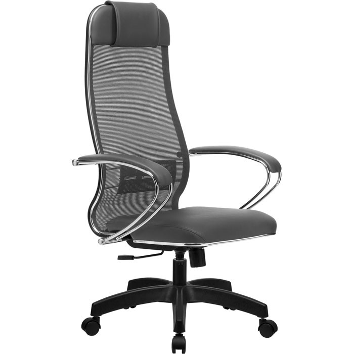 Кресло для руководителя Метта B 1m 5.1/ K116 (Комплект 5.1) черный, сетка/MPES, крестовина пластик