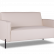Двухместный диван Anyo black metall 1400х730 h810 Искусственная кожа P2 euroline  907 (бежевый)