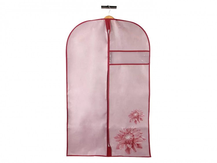 Чехол для одежды ПМ: Магамакс Чехол для одежды "Хризантема", розовый, бордовый