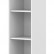 Шкаф колонка с малой глухой и стеклянной дверьми СУ-1.4(L) Белый 406*365*1975 IMAGO
