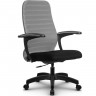 Кресло для руководителя Метта SU-СU160-10P PL светло-серый, ткань, крестовина пластик, пиастра