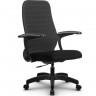 Кресло для руководителя Метта SU-СU160-10P PL темно-серый, ткань, крестовина пластик, пиастра