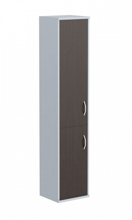 Шкаф колонка с глухой средней и малой дверьми СУ-1.3(L) Венге Магия/Металлик 406*365*1975 IMAGO