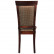 Стул Мебель--24 Гольф-15, цвет орех, обивка ткань ромб коричневый, ШхГхВ 44х43х100 см., от пола до верха сиденья 45 см. (мягкая спинка)