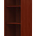 Шкаф-колонка средняя со стеклянной дверью в AL-рамке B 421.7(R) Бургунди 475х450х1286 BORN