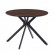 Стол обеденный BELLA 100 (2) черный, HPL пластик палисандр dark wood