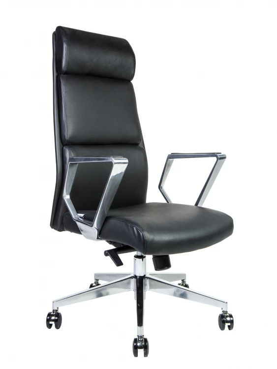 Кресло для руководителя Лондон ЛЮКС ZR8637H black leather