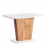 Стол обеденный GENT ЛДСП, 110-145x68,6x75,5 см, Дуб вотан/Белый