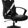 Кресло игровое Zombie 300, обивка: эко.кожа, цвет: черный/белый (ZOMBIE 300 BW)