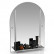 НЕ БУДЕТ Зеркало 331ДМА серебро куб серебро, ШхВ 60х80 см., зеркало для ванной комнаты, с полкой