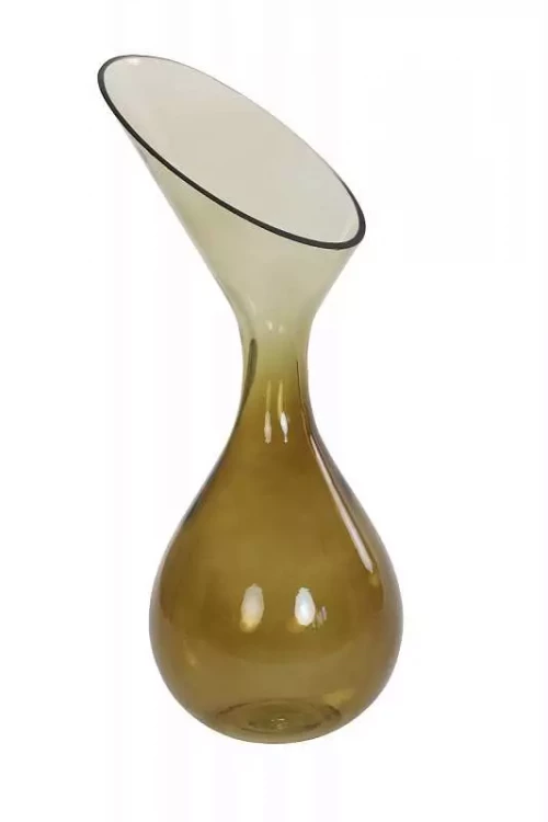 Ваза Vase Ø20x42 cm HERLEY glass ocher yellow 5804560