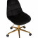 Офисное кресло для персонала DOBRIN DIANA, чёрный велюр (MJ9-101)
