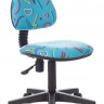Кресло детское Бюрократ KD-4, обивка: ткань, цвет: голубой (KD-4/STICK-BLUE)