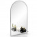 Зеркало 126П2 серебро, ШхВ 46х80 см., зеркало для ванной комнаты, две полочки
