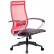Кресло для руководителя Метта B 2m 9/К131 (Комплект 9) красный, сетка, крестовина хром