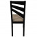 Стул Мебель--24 Гольф-8, цвет венге, обивка ткань атина капучино, ШхГхВ 42х42х100 см., от пола до верха сиденья 45 см.