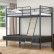 Двухъярусная кровать-диван Дакар 2 Серый (вставки венге)