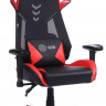 Кресло игровое Cactus CS-CHR-090BLR, обивка: эко.кожа/сетка, цвет: черный/красный