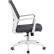 Компьютерное кресло Riva Chair B819 серое, белый пластик, спинка сетка
