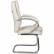 Кресло для посетителя Riva Chair 9024-4 бежевое, хром, экокожа