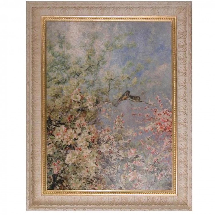 Картина "Цветы и птицы"