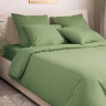 Комплект постельного белья Ecotex КПБ Моноспейс сатин зеленый