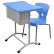 Школьный стол с перфорированным экраном ШСТ13 и стул ШС11