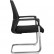Кресло Riva Chair D818 черное для посетителя, хром, спинка сетка