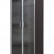 Шкаф высокий со стеклянными дверьми в AL-рамке B 430.8 Венге Магия 900х450х2054 BORN