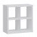 Стеллаж Фора 4, квадратной формы с четырьми открытыми ячейками, тамбурат, цвет белый