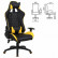 Кресло компьютерное BRABIX «GT Master GM-110», две подушки, экокожа, черное/желтое, 531927
