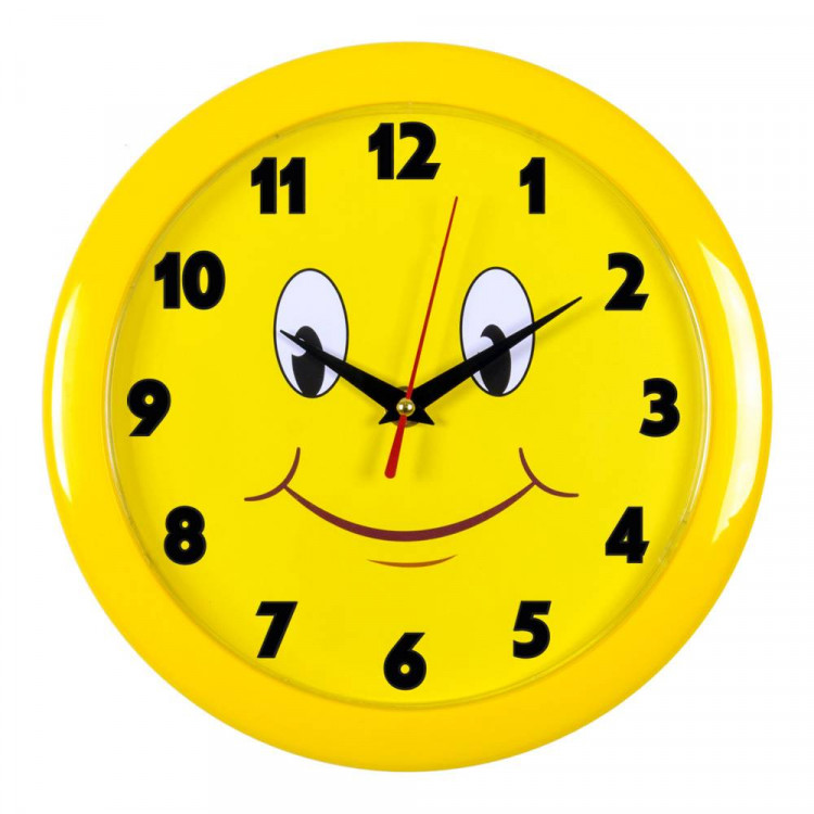 Настенные часы Бюрократ WALLC-R81P желтый (wallc-r81p23/yellow)