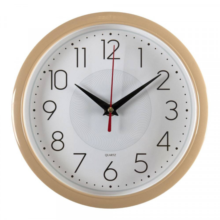 Настенные часы Бюрократ WALLC-R83P белый/бежевый (wallc-r83p22/ivory)